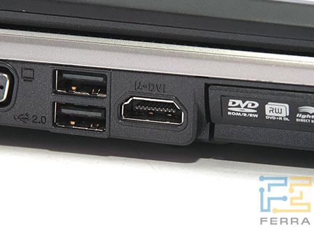 ASUS Lamborghini VX2:  DVI