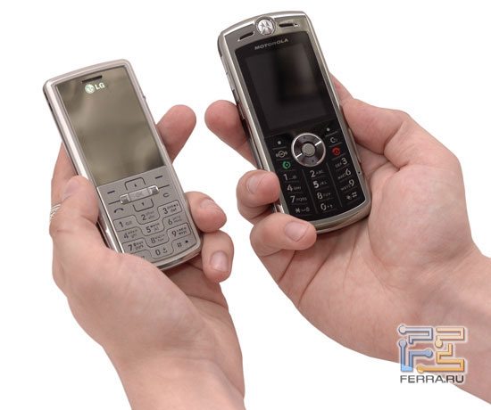  LG KE770 Shine  Motorola SLVR L9 1